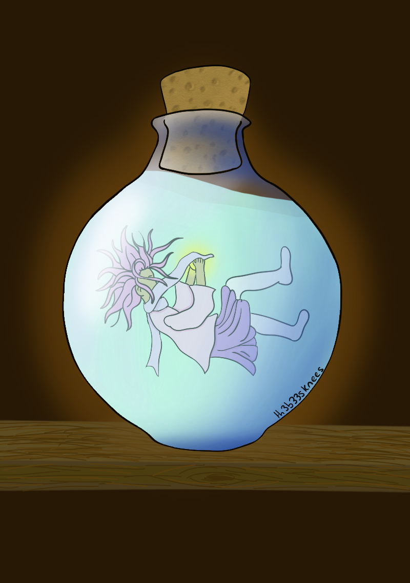 Girl in a bottle